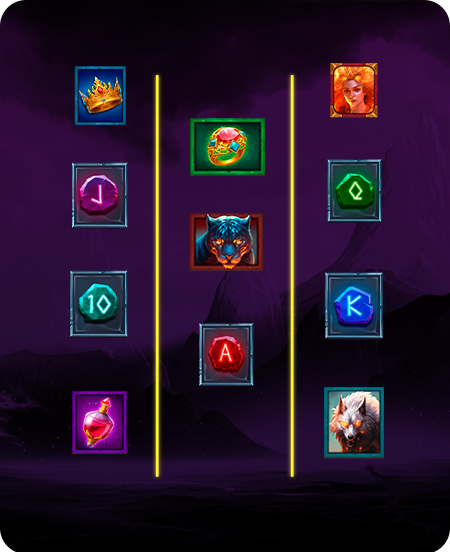 Símbolos do jogo Castle of Fire