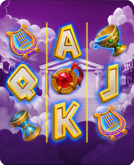 Símbolos do jogo Celestial Flash of Zeus.