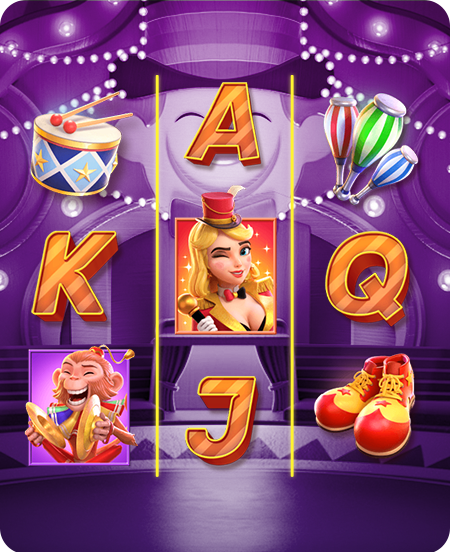 Símbolos do jogo Circus Delight.