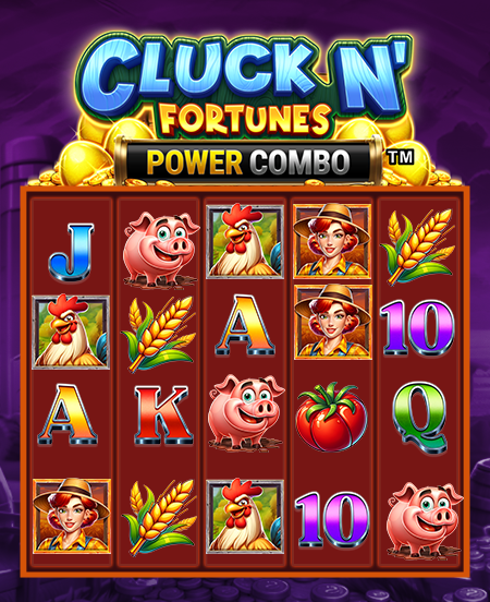 Símbolos de pagamento do Cluck N’ Fortunes Power Combo