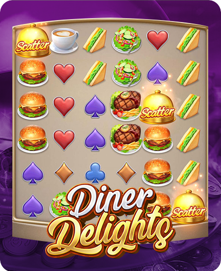 Símbolos do jogo Diner Delights.