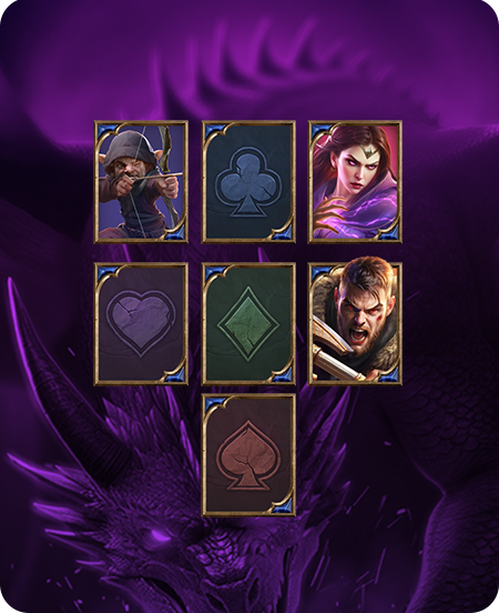 Símbolos do jogo Dragon's Treasure Quest