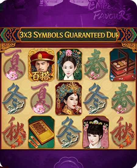 Símbolos do jogo Emperor's Favour.