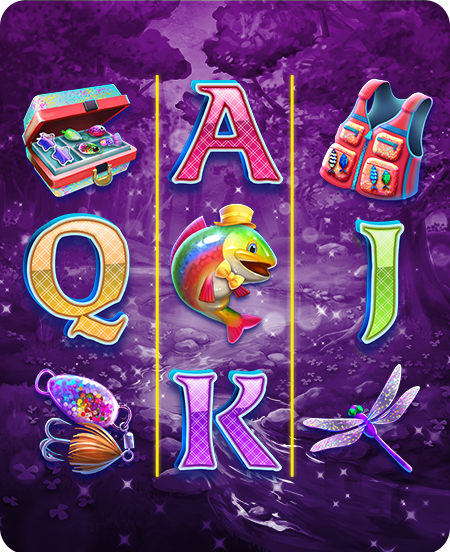 Símbolos do jogo Fishin' Pots of Gold: Gold Blitz.