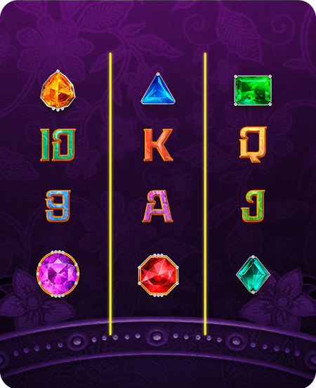 Símbolos do jogo Garuda Gems.