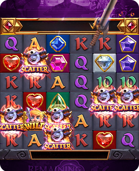 Símbolos do jogo Gem Saviour Conquest.