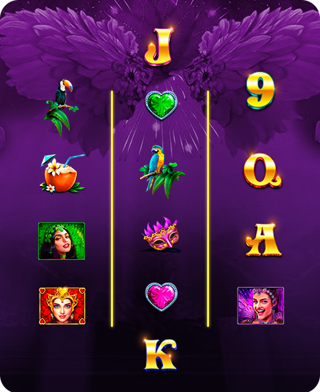 Símbolos do jogo Heart of Rio.