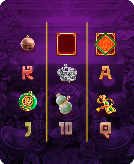 Símbolos do jogo Jewels of Prosperity.