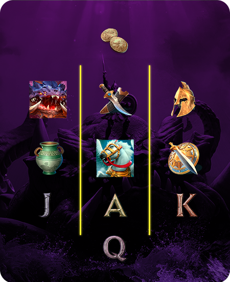 Símbolos Especiais do jogo Legend of Perseus