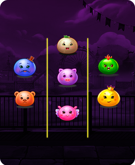 Símbolos do jogo Mochimon.