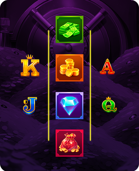 Símbolos do jogo Mr. Oinkster's Hold and Win.