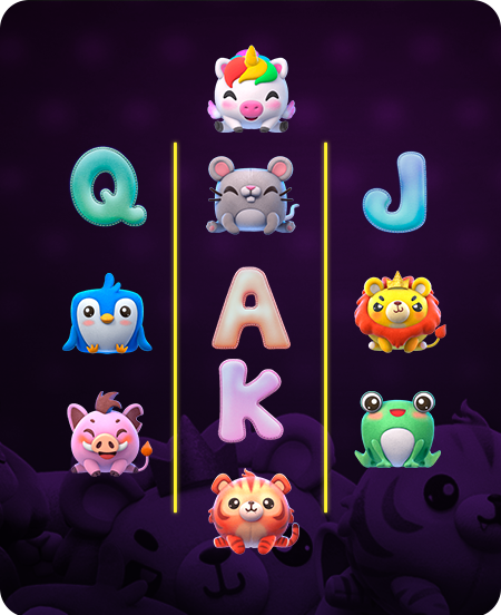 Símbolos Especiais do jogo Plushie Frenzy