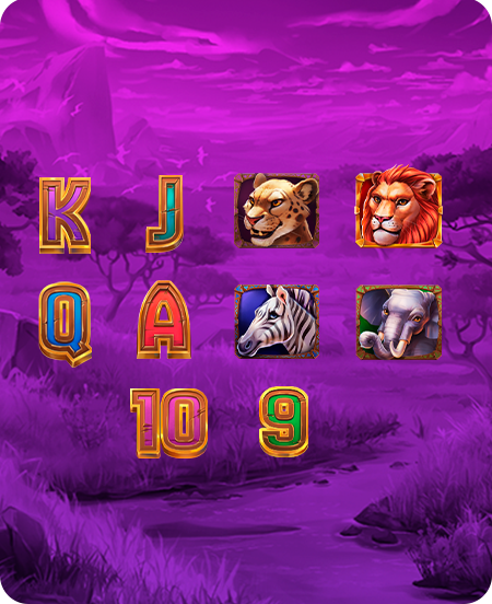 Símbolos do jogo Ten Ton Ways Stampede.