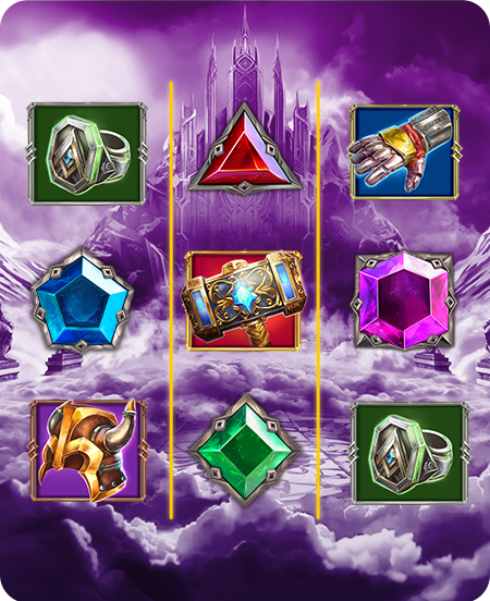 Símbolos do jogo Thor's Rage da Red Tiger.