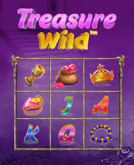 Símbolos do jogo Treasure Wild.