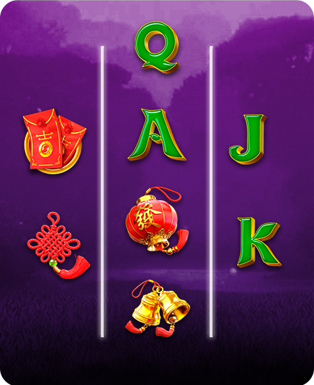 Símbolos do jogo Tree of Fortune.