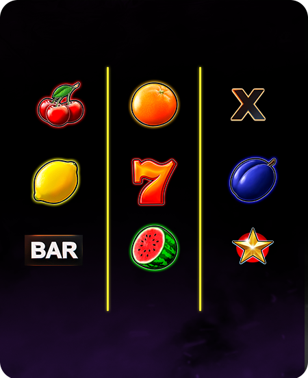 Símbolos do jogo Ultra Hold and Spin.