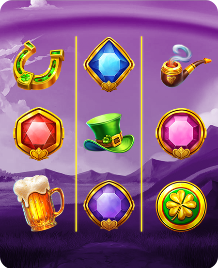 Símbolos do jogo Wheel O'Gold.