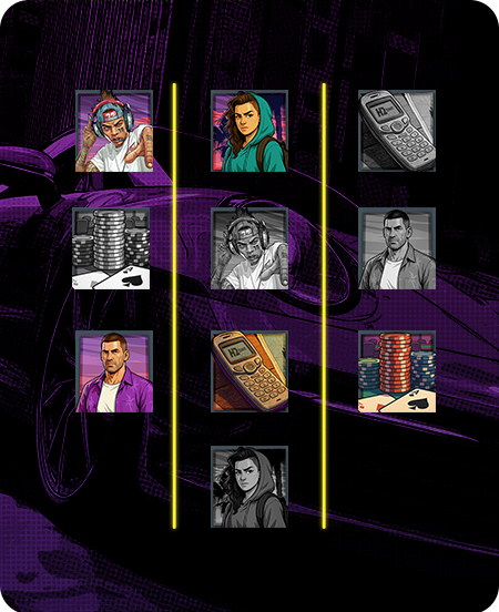 Símbolos do jogo H2 WinCity.