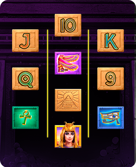 Símbolos do jogo Secrets of Cleopatra