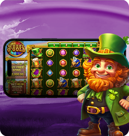 Tela do jogo Wheel O'Gold.